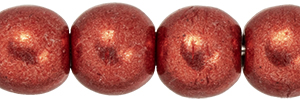 Round Beads 4mm : ColorTrends: Saturated Metallic Cranberry