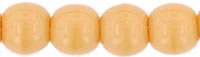 Round Beads 4mm : Opaque Med Beige