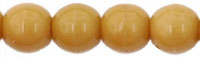 Round Beads 4mm : Opaque Dk Beige