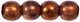 Round Beads 4mm : Luster - Transparent Gold/Smokey Topaz