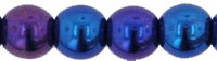 Round Beads 4mm : Iris - Blue