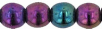 Round Beads 4mm : Iris - Purple