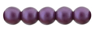 Glass Pearls 4mm : Purple Velvet
