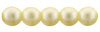 Glass Pearls 4mm : Cream