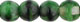 Round Beads 4mm : Green w/Black