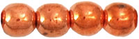 Round Beads 4mm : Copper Penny