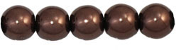Pearl Coat - Round 4mm : Pearl - Chocolate