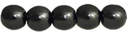 Pearl Coat - Round 4mm : Pearl - Black