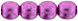 Round Beads 4mm : ColorTrends: Saturated Metallic Pink Yarrow