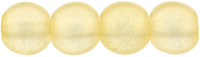 Round Beads 4mm : Sueded Gold Lamé