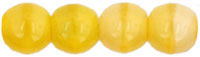 Round Beads 4mm : Coral Lemon