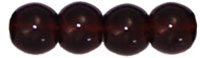 Round Beads 4mm : Brown Garnet