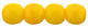 Round Beads 4mm : Opaque Sunflower Yellow