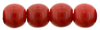 Round Beads 4mm : Opaque Red