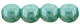 Round Beads 4mm : Luster - Opaque Turquoise