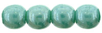 Round Beads 4mm : Luster - Opaque Turquoise