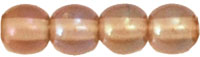 Round Beads 4mm : Luster Iris - Smoky Topaz