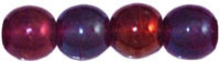 Round Beads 4mm : Luster Iris - Garnet