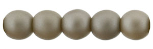 Glass Pearls 4mm : Matte - Brown Sugar