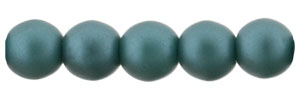 Glass Pearls 4mm : Matte - Teal