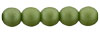 Glass Pearls 4mm : Matte - Olive