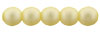 Glass Pearls 4mm : Matte - Cream
