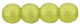 Round Beads 4mm : Sueded Gold Olivine