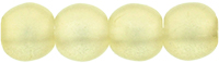 Round Beads 4mm : Sueded Gold Jonquil