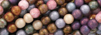 Round Beads 4mm : Opaque Luster Mix