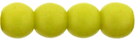 Round Beads 4mm : Pacifica - Honeydew