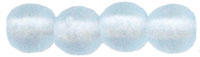 Round Beads 4mm : Matte - Lt Sapphire