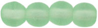 Round Beads 4mm : Matte - Peridot