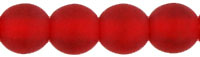 Round Beads 4mm : Matte - Siam Ruby