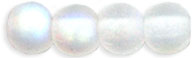 Round Beads 4mm : Matte - Crystal AB