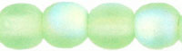 Round Beads 4mm : Matte - Peridot AB