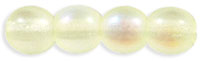 Round Beads 4mm : Matte - Jonquil AB