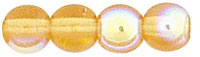 Round Beads 4mm : Dk Topaz AB