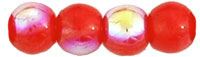 Round Beads 4mm : Opaque Dk Hyacinth AB