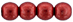 Round Beads 6mm : ColorTrends: Saturated Metallic Cherry Tomato
