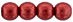 Round Beads 6mm : ColorTrends: Saturated Metallic Cherry Tomato