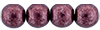 Round Beads 6mm : ColorTrends: Saturated Metallic Red Pear