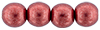 Round Beads 6mm : ColorTrends: Saturated Metallic Valiant Poppy