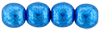 Round Beads 6mm : ColorTrends: Saturated Metallic Nebulas Blue