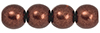 Round Beads 6mm : ColorTrends: Saturated Metallic Chicory Coffee