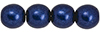 Round Beads 6mm : ColorTrends: Saturated Metallic Evening Blue