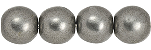 Round Beads 6mm : ColorTrends: Saturated Metallic Frost Gray