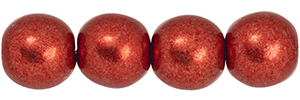 Round Beads 6mm : ColorTrends: Saturated Metallic Cranberry