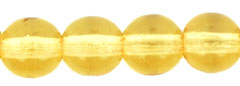 Round Beads 6mm : Lt Topaz