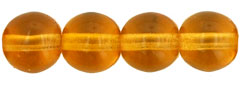 Round Beads 6mm : Med Topaz