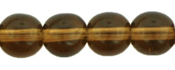 Round Beads 6mm : Smoky Topaz